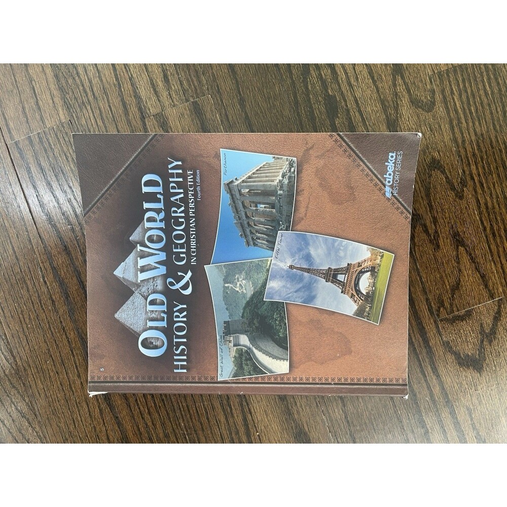 Abeka Old World History & Geography Textbook Set Tests Quizzes Maps VG